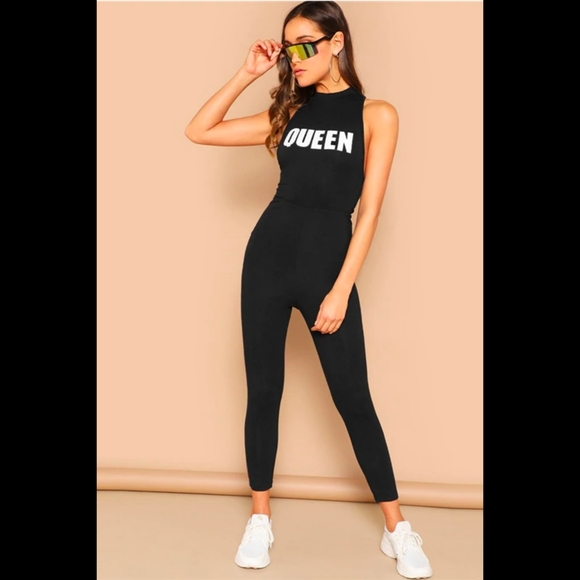 Fashion Nova Pants - 🆕 LISTING!! CAMO PRINT LETTER GRAPHIC MOCK NECK UNITARD
